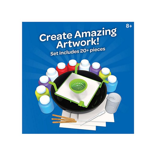 Crayola مجموعة فن الطلاء القابلة للغسل من كرايولا للأعمار من 8 سنوات، مجموعة طلاء سهلة وآمنة وغير سامة، تشمل 10 ألوان، 3 لوحات قماشية، صينية وإكسسوارات - Image 4