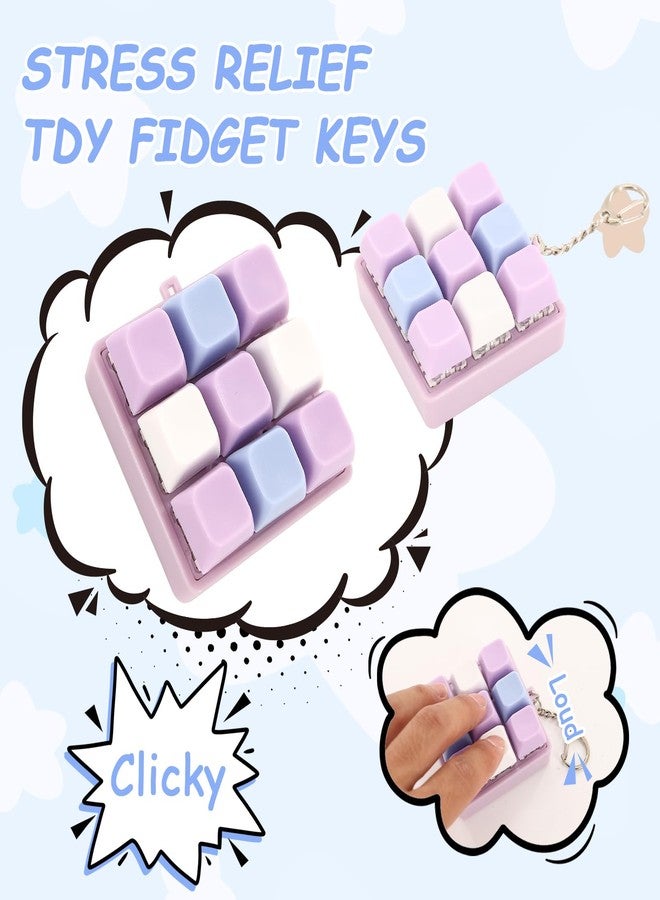 Xorim 4 Pieces Keyboard Fidget Toy, Keyboard Clicker Fidget, Suitable for Office Workers and Programmers to Relieve Stress and Kill Time - Image 3