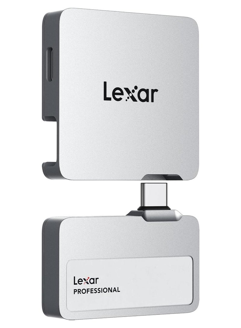 Lexar Professional Go Portable SSD w/Hub, Supports Apple 4K 60fps ProRes, Up to 1050MB/s, USB 3.2 Gen 2 - Image 1
