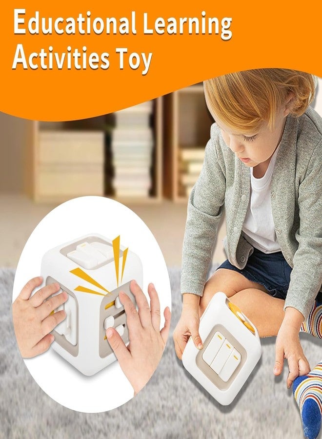 SHRUJA Busy Cube for Toddlers 1-3 Years - Montessori Sensory Activity Cube Toy for Babies 12-18 Months, Fine Motor Skill Development Learning Toy for 1 Year Old Boys & Girls, Educational Busy Board Cube. 1 - Image 2