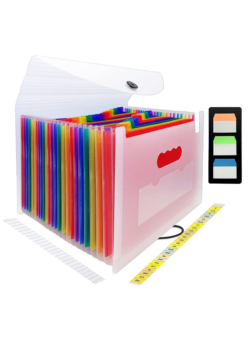 24 Pockets Expanding File Folder Multicolored Accordian File Organizer File Organizer Expandable Folder with Expandable Cover Document Organizer A4 Size File Box Large Capacity - pzsku/Z03DFC941A236BDF497A6Z/45/_/1730975025/e25514a0-664b-4969-bc0c-b1499021afee