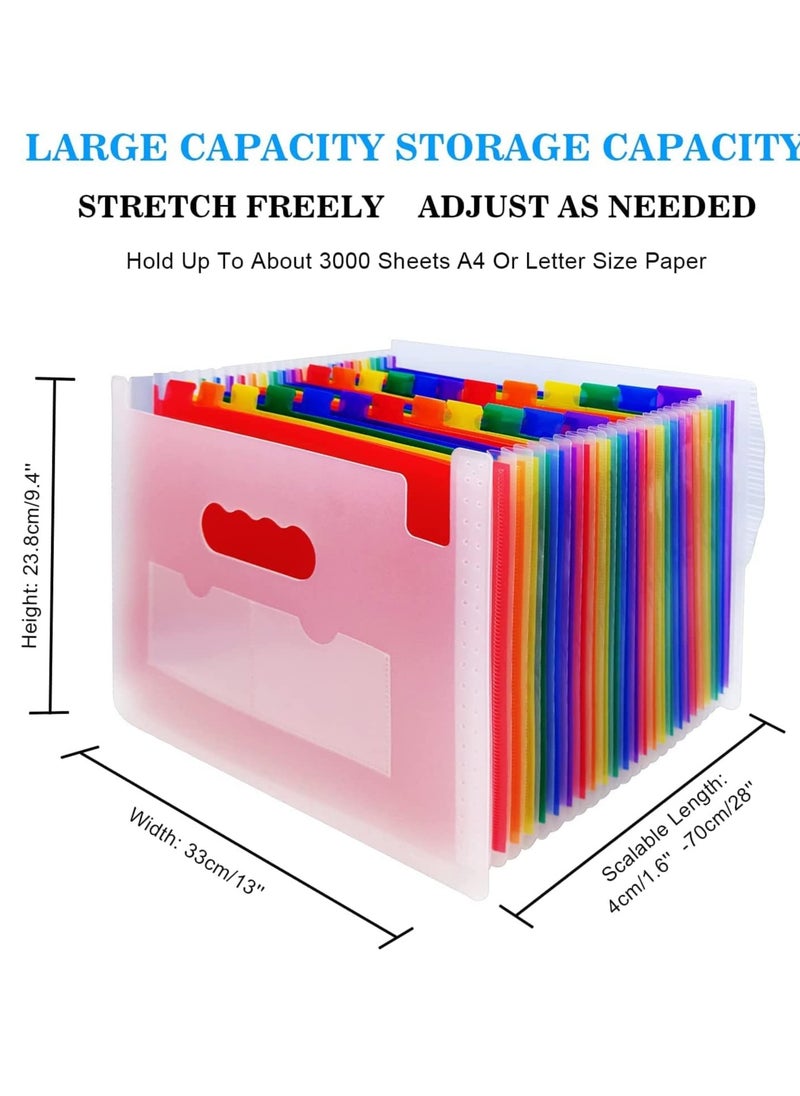 24 Pockets Expanding File Folder Multicolored Accordian File Organizer File Organizer Expandable Folder with Expandable Cover Document Organizer A4 Size File Box Large Capacity - pzsku/Z03DFC941A236BDF497A6Z/45/_/1730975066/e9b53b57-9843-4d66-a0b2-421b5d046e05