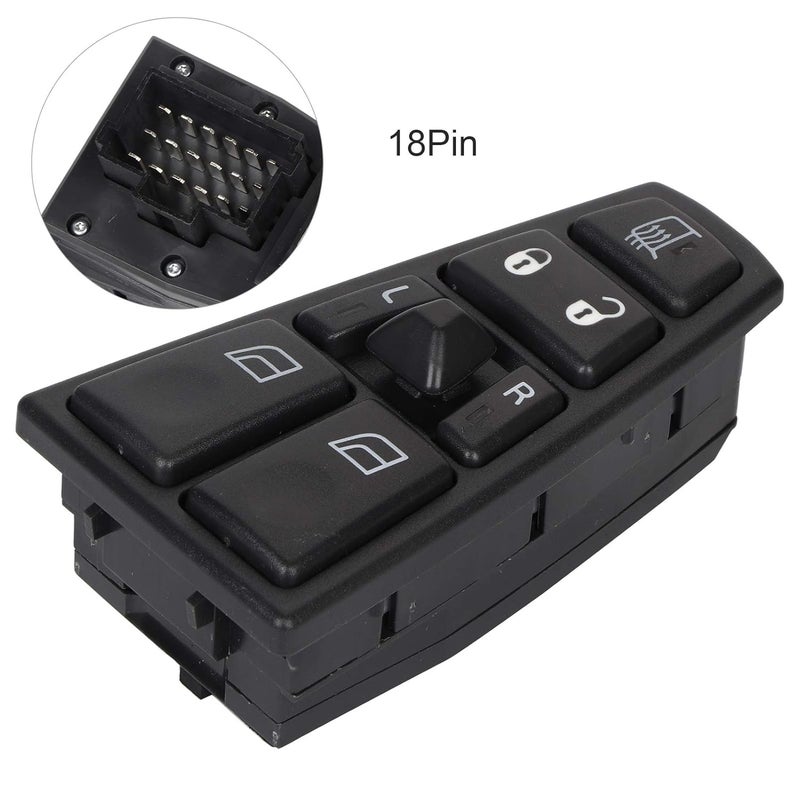 Zerodis Truck Power Window Master Lifting Switch Power Window OE Number 20752918 Driver Side Master Raise and Lower Control Unlock Button Compatible with FH12 FH13 FM VNL Lorry - Image 4