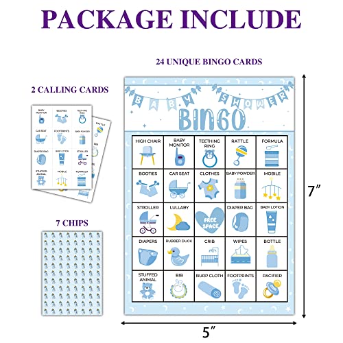Disfuco Baby Shower Bingo Bingo Game for 24 Players A04 - Image 5