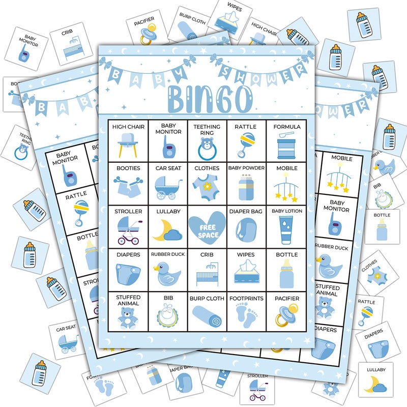 Disfuco Baby Shower Bingo Bingo Game for 24 Players A04 - Image 3