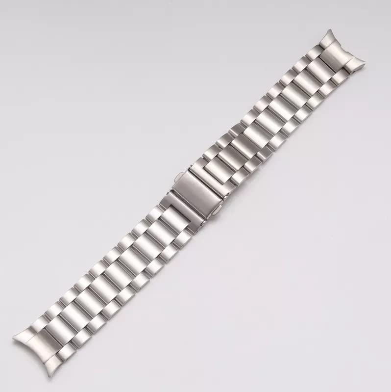 ACHOR ACH57 20MM No Gap Watch Straps Compatible for Samsung Galaxy Watch 5 Bands 44mm 40mm/ Pro 45mm/ Watch 4 Classic 46mm 42mm (HEAVY METAL [ SILVER ], 20MM [ NO GAP ROUND END ]) - Image 4