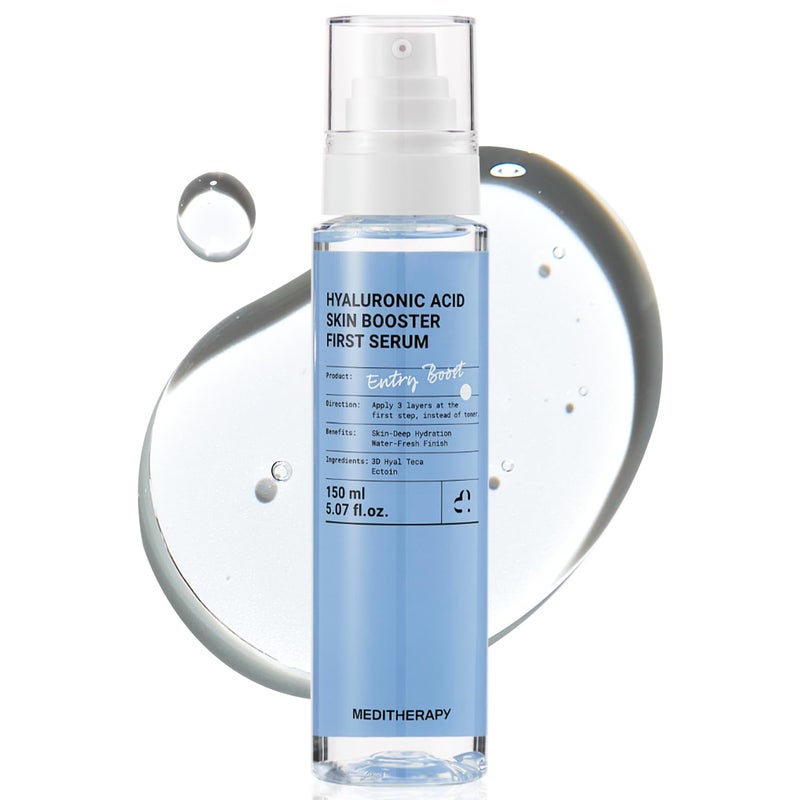 Meditherapy Hyaluronic Acid Serum XXL 150ml (5.07 fl.oz.) â€“ Ultra Hydrating 333Serum for Glowing Skin, Face Moisturizer, Non-Sticky, Anti-Aging & Wrinkle Care, Korean Skin Care - Image 1