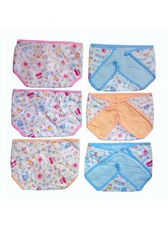 Chinmay Kids New Born Washable Reusable Plastic Diaper Langotm (6 Pieces) Fancy Plastic (Colour May Vary Assorted Colours)  - Image 1