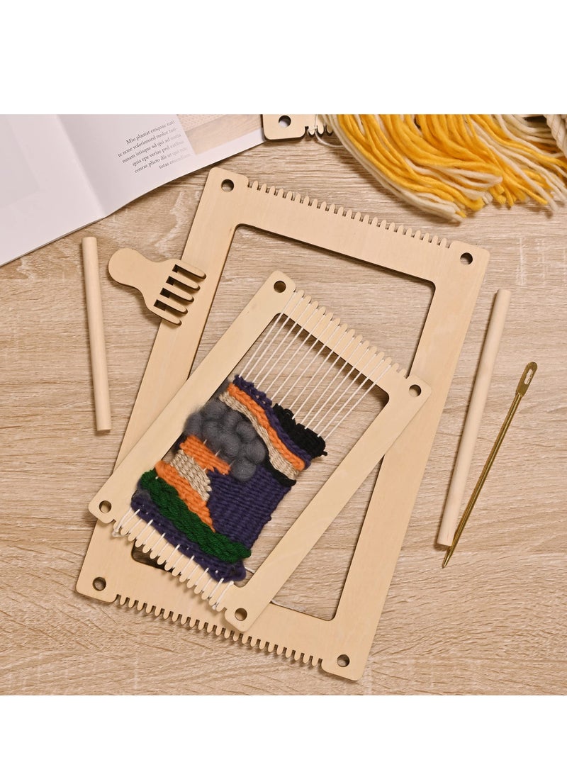 Weaving Looms Set of 2, Loom with Weaving Needle Wooden DIY Weaving Loom for Kids, DIY Looms for Weaving Kids Adult Beginners Weaving Lovers Crochet Knitting Craft Activity 11.9" x 7.8" & 8" x 5.2" - pzsku/Z03E037624C7CD732B262Z/45/_/1713265024/d940aff0-b1e4-4a6c-b990-a08be59b40e5