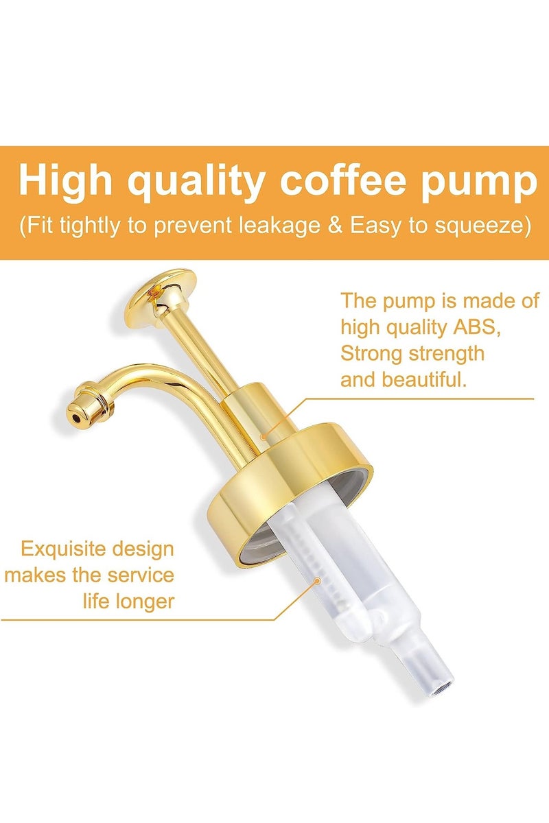 موزع شراب القهوة لبار القهوة، مضخة شراب القهوة، زجاجة شراب القهوة الزجاجية، ملحقات بار القهوة، مع 36 ملصقًا، 16.9 أونصة 500 مل، مجموعة من 2 - Image 5