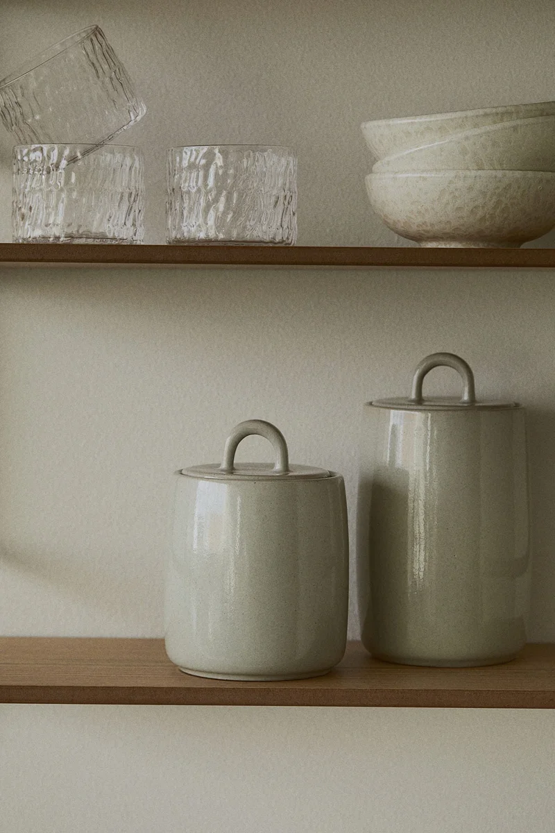 H&M Stoneware jar