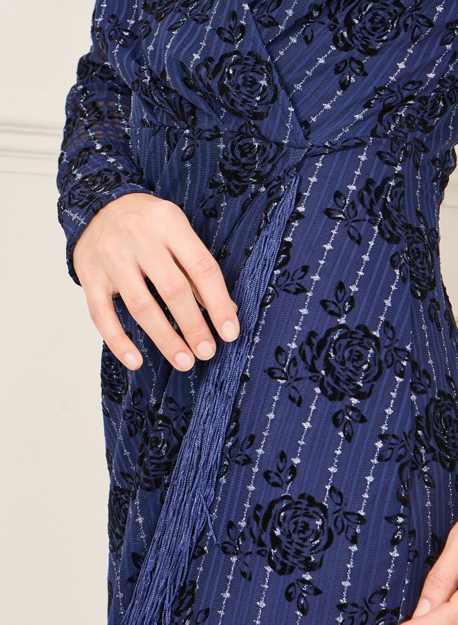 Styli Floral Fringe Dress  - Image 3