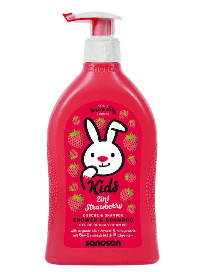 sanosan Kids Shampoo & Shower Strawberry (SLS Free) 400ml 