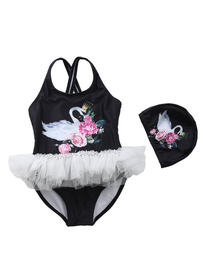 Children's Swimsuit For Girls, One-piece Baby Swimsuit, Ballet Skirt Swimsuit, Toddler Gauze Skirt Style