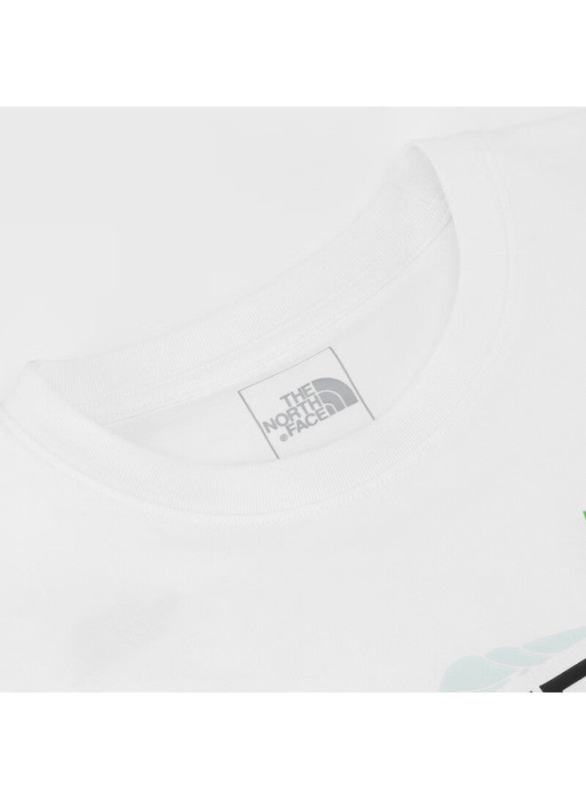 The North Face Unisex Cotton Printed Short Sleeve T-Shirt Outdoor Breathable 8D7W Snow White/Fn4 L