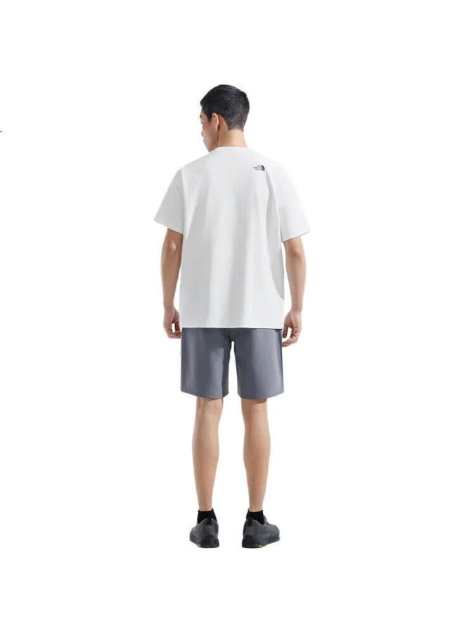 The North Face Unisex Cotton Printed Short Sleeve T-Shirt Outdoor Breathable 8D7W Snow White/Fn4 L