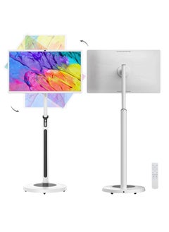 Smart Rahah 32-inch Portable Smart Screen with 10-Point Touch, 1920x1080 IPS Display, Built-in Battery, Mobile Stand & Android 13 – All-in-One for Home & Office, 8GB RAM Options, Portable Large Screen Monitor, Home Entertainment Screen, Long Battery Life Touch Screen, Office Meeting Display 