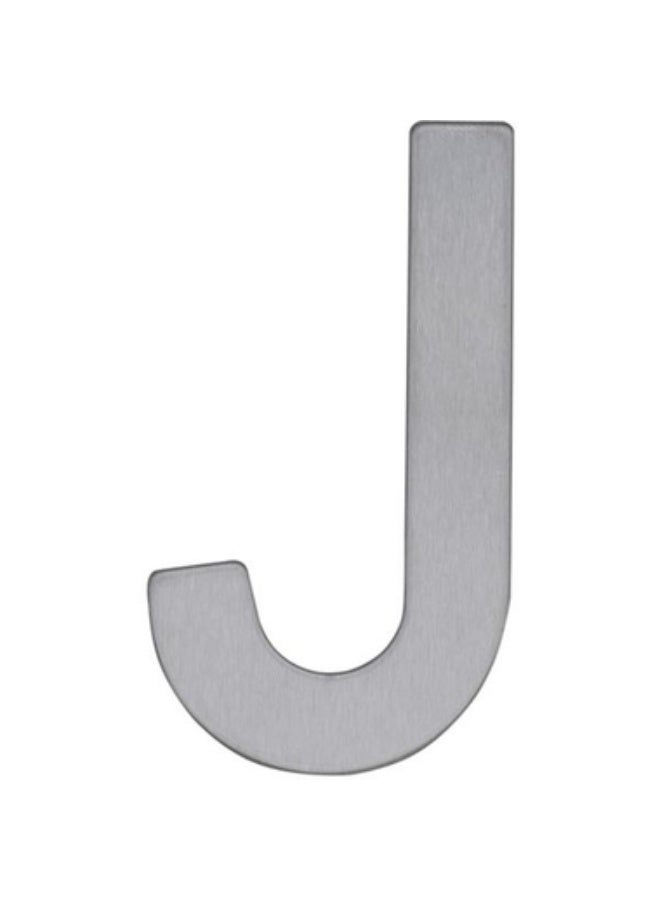 Self Adhesive Letters "J" English Silver
