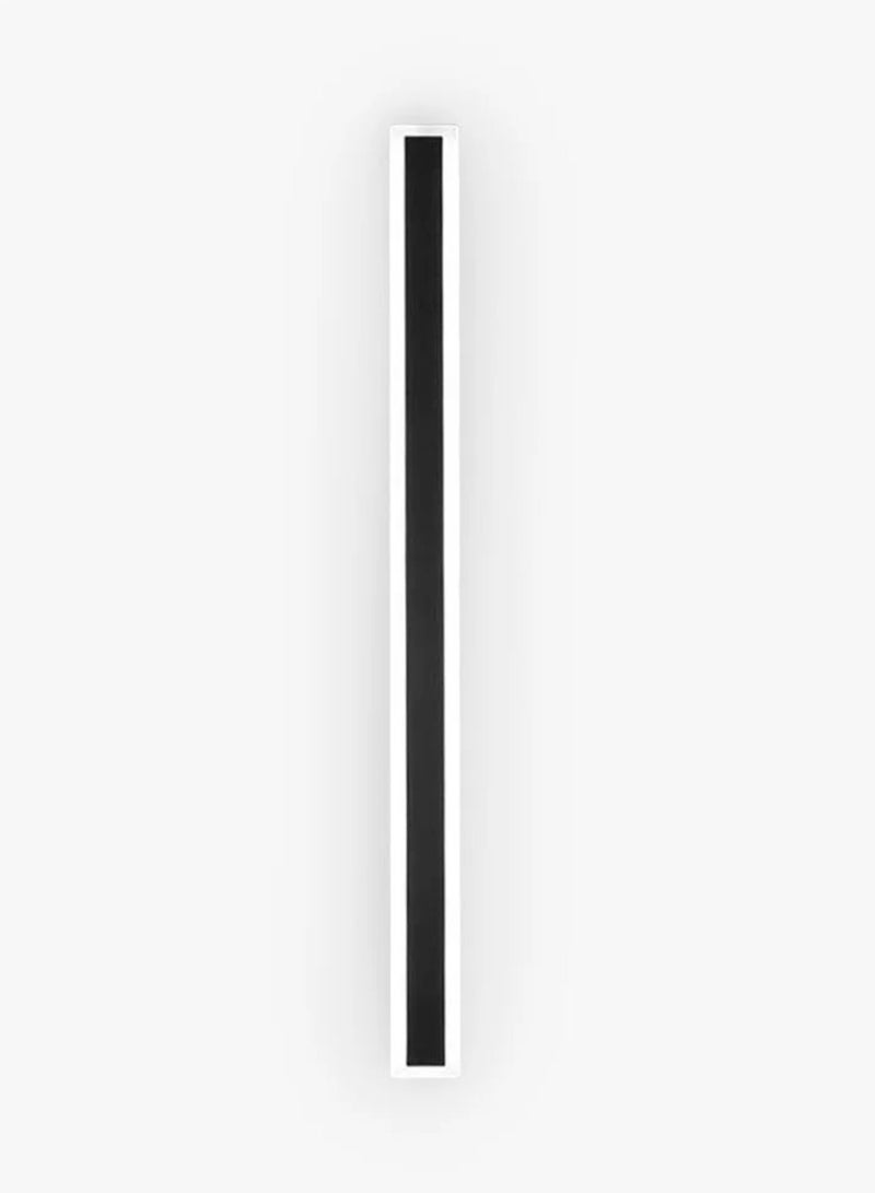 مصباح حائط خارجي LED معدني خطي أسود 100 × 8 سم - Image 1