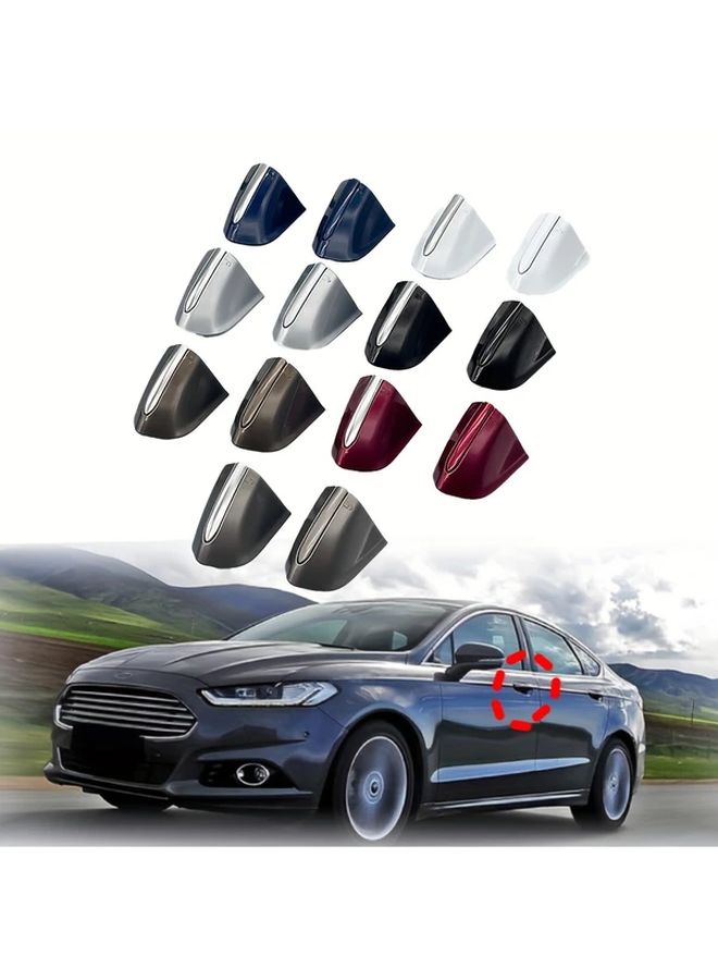High Configuration Red Door Handle Key Bezel Cover Cap for Ford Fusion 2013 2020 Edge 2015 2020 Replacement - Image 1