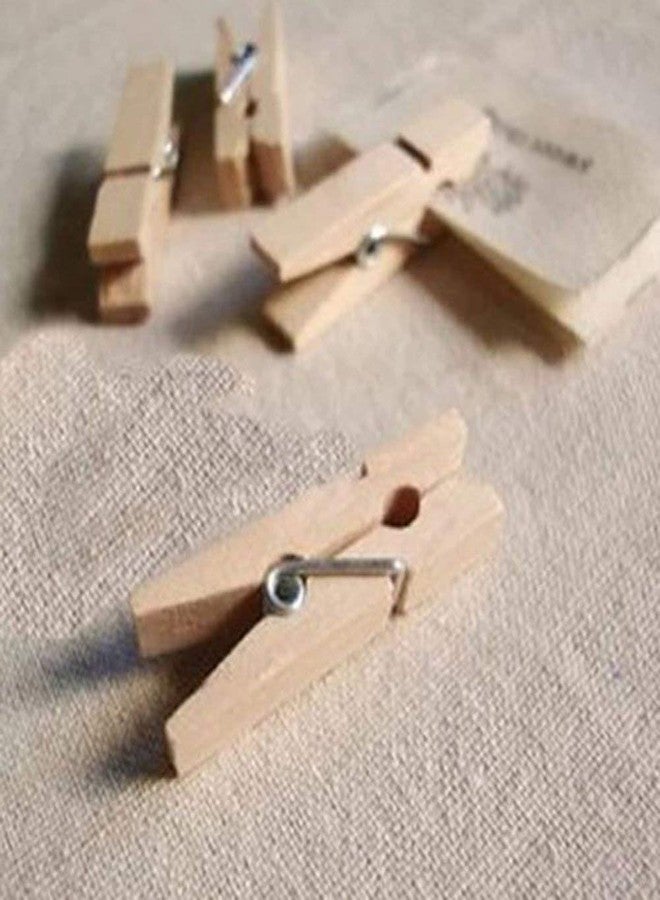 Nisco 20 PCS Mini Wooden Clips, Multi-Function pins Photo Paper Peg Pin Craft Clips for Home School Arts Crafts Decor, Size: 2.5 cm - Image 4
