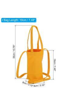 Y&D 2 Pcs Water Bottle Holder, Carrier with Strap Wide-Open Sleeve for Camping, Fishing(Green Yellow)  - Image 2