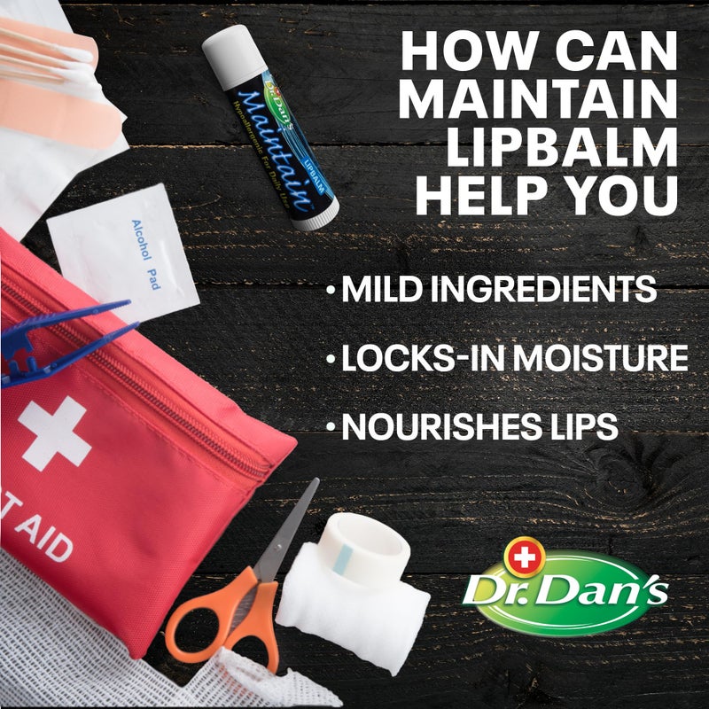 Dr. Dans Dr. Dan's Maintain Lip Balm - Perfect for Everyday and Cortibalm aftercare, Mild Ingredients & Beeswax, Vitamin E Enriched for Moisturizing Dry Lips, Ensures Smooth, Soft Feel, 3 Pack - Image 3