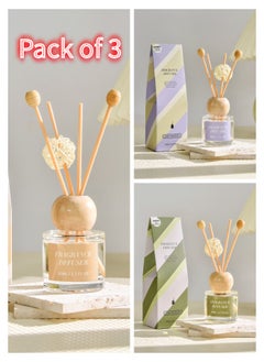 3 Packs Reed Diffuser Combo