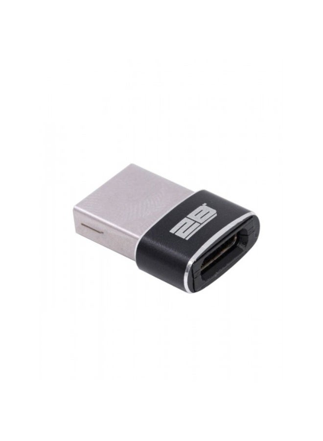 2B Connector Type C Female to USB Male CV150 - Black - Image 3
