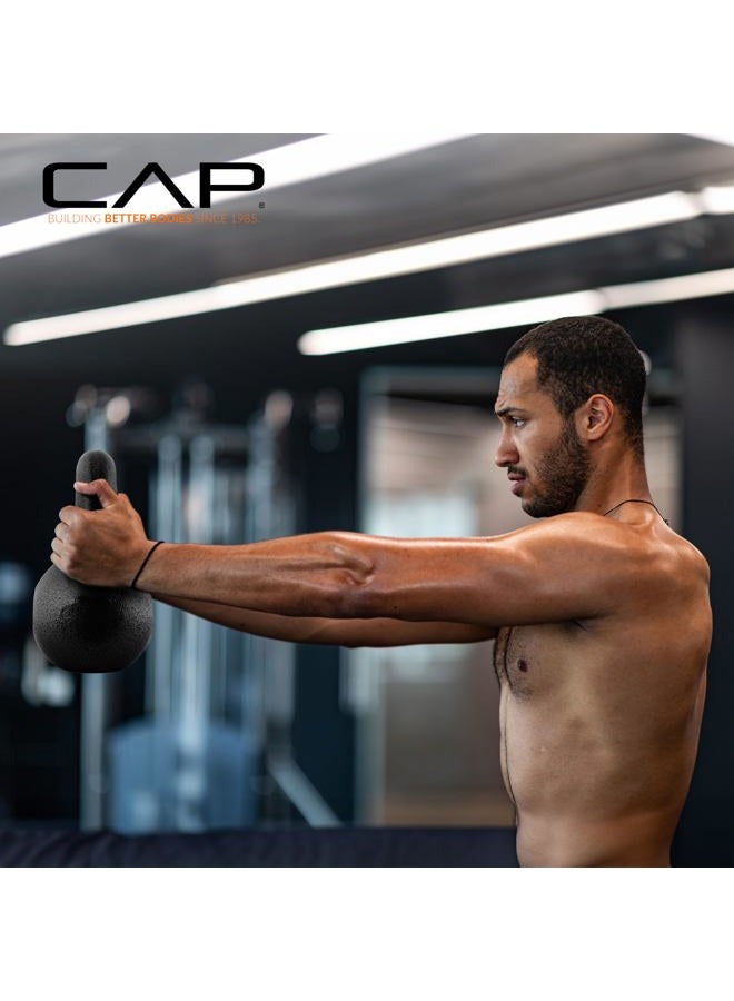 CAP Barbell Black Cast Iron Kettlebell | 30 Pounds - Image 5