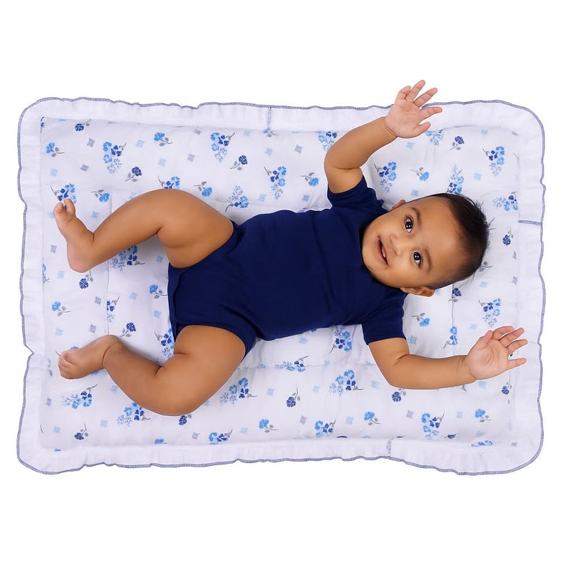 VEWIKZY Cotton | Modern New Born Baby Godari, Cradle Bed, Baby Bed Floral Mattress, Godadi, Crib Sheet, Kids Bed | Multi-Color | Pack Of 1 - Image 5