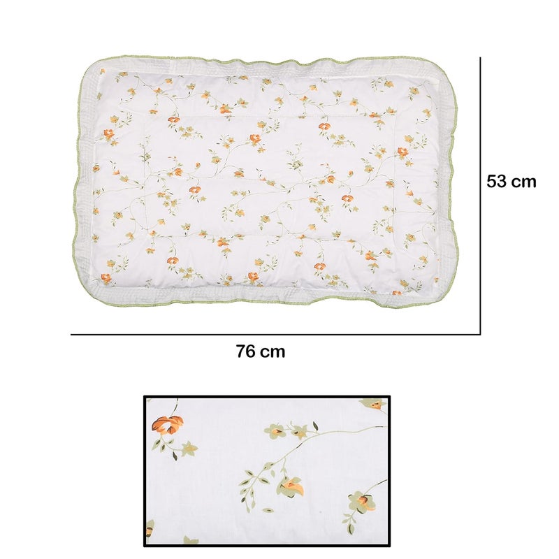 VEWIKZY Cotton | Modern New Born Baby Godari, Cradle Bed, Baby Bed Floral Mattress, Godadi, Crib Sheet, Kids Bed | Multi-Color | Pack Of 1 - Image 2