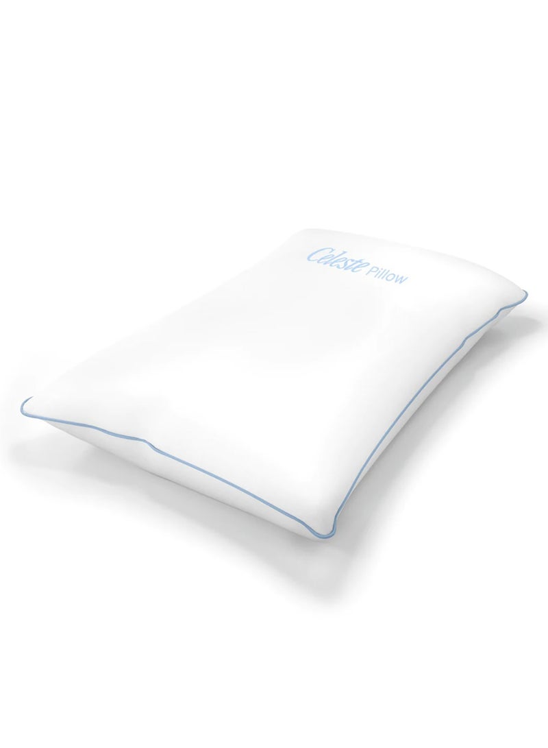 Master MoltyFoam Celeste Microfiber Pillow Standard Size Extra Soft Pillowcases Easy Care Pillow for Neck and Shoulder