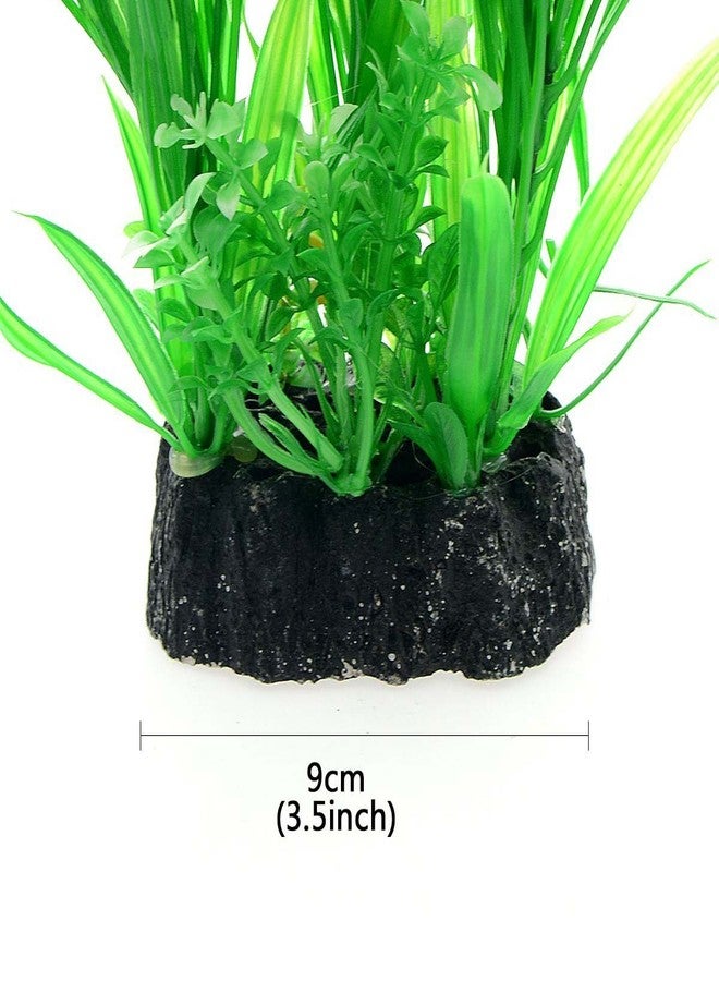 Saim 15inch Aquarium Plastic Plants Decorations,Green Landscaping Artificial Plant Used for Household and Office Aquarium Simulation Hydroponic Plants, Fish Tank Décor - Image 5