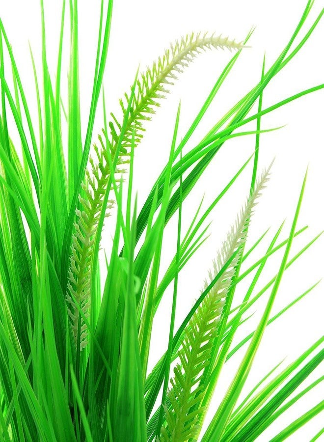 Saim 15inch Aquarium Plastic Plants Decorations,Green Landscaping Artificial Plant Used for Household and Office Aquarium Simulation Hydroponic Plants, Fish Tank Décor - Image 4