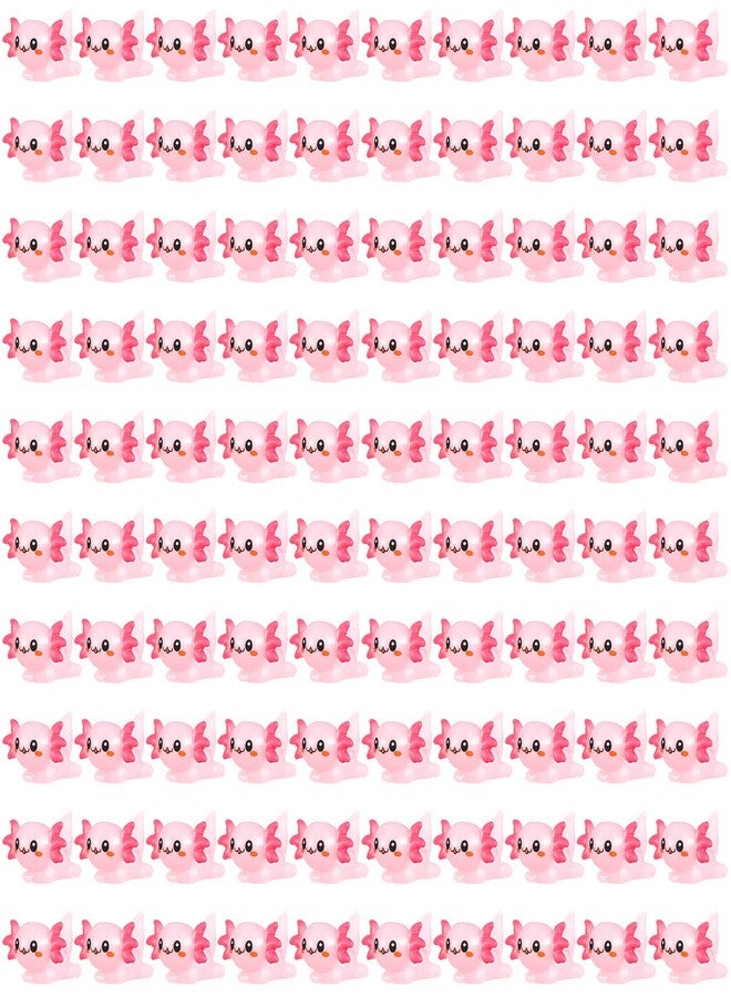Ferraycle 24 Pcs Pink Mini Axolotl Resin Figurine Miniature Axolotl Charm Tiny Animal Figures Ornament Mini Animals Figures to Hide Dollhouse Cupcake DIY Craft Decoration Gift Birthday Party Favor - Image 1
