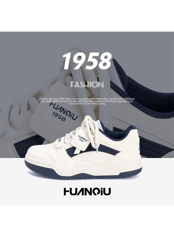 HUANQIU 1958 Retro Fashion Sneakers | Classic Color-Block Casual Shoes for Men & Women