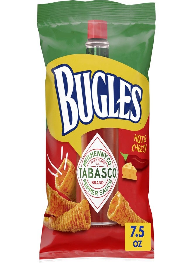 Bugles وجبات خفيفة من الذرة المقرمشة بنكهة تاباسكو، حارة وجبنة، 7.5 أونصة - Image 1