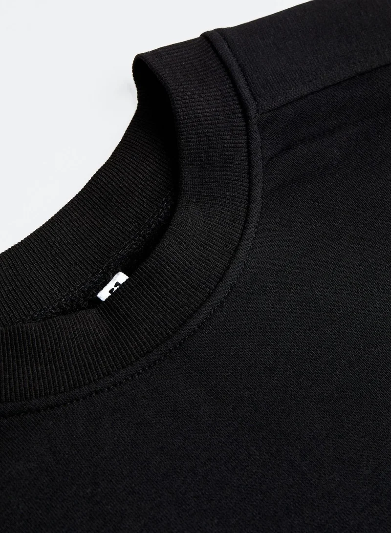 H&M Black Sweatshirt Dress