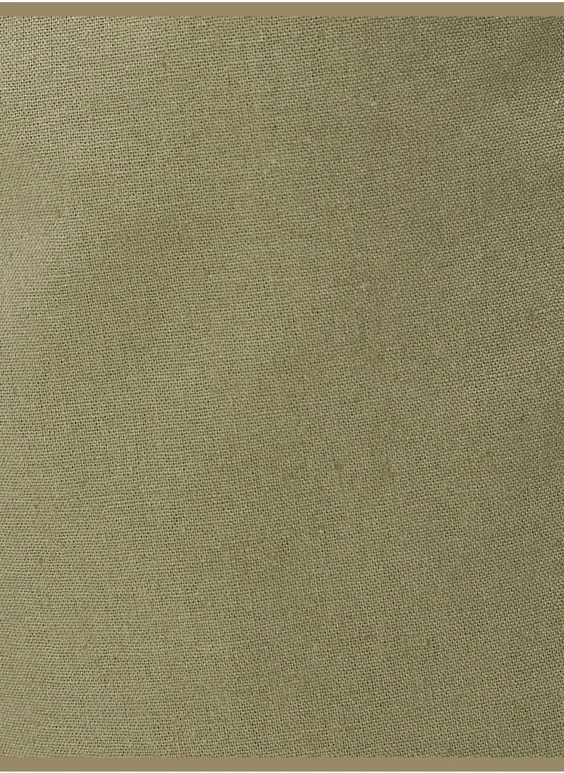 KOTON Linen Blend Bermuda Shorts Buttoned Pocket Detailed