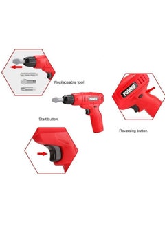 PowerTRC PowerTRC Kids Power Tools Mini Toy Drill Set with 3 Interchangeable Drill Bits Sound and Motion | Pretend Play | Kids Tools  - Image 2
