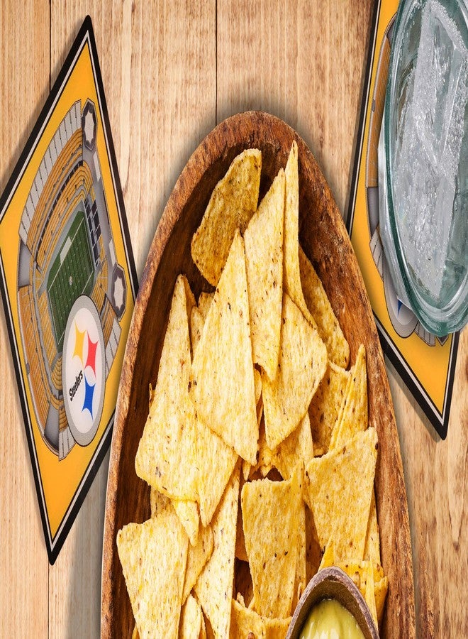 يو ذا فان YouTheFan NFL Pittsburgh Steelers 3D StadiumView Coaster (عبوة من 12 قطعة) - Image 2