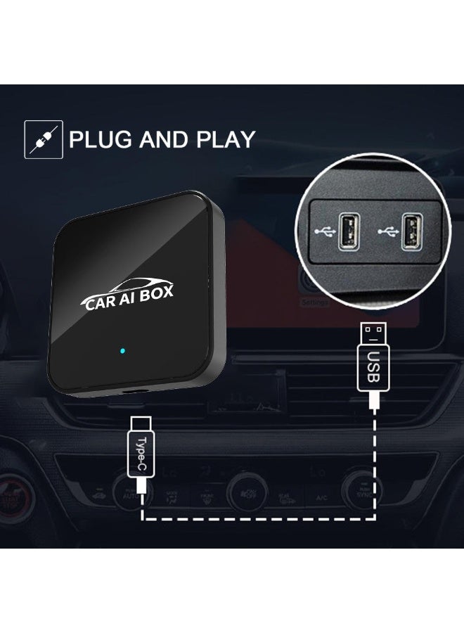 ZAMFA Wireless CarPlay Adapter Supports YouTube, Netflix & More | Wired CarPlay to Wireless Dongle | Android 12.0+ Car AI Box 3-in-1 | Wireless Android Auto | Built-in GPS, Dual-Band WiFi & Bluetooth | Plug & Play - Image 4