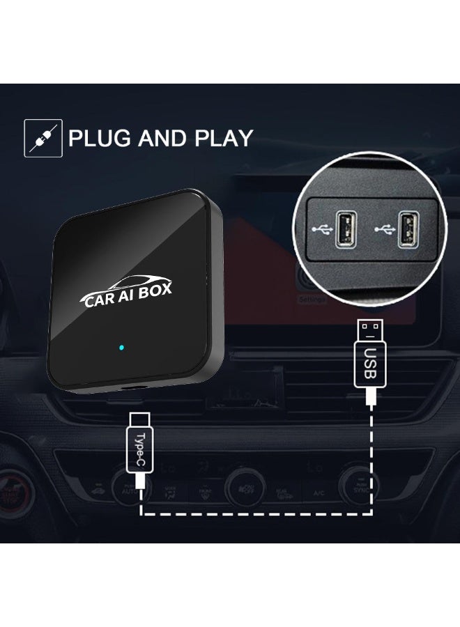 ZAMFA Wireless CarPlay Adapter Supports YouTube, Netflix & More | Wired CarPlay to Wireless Dongle | Android 12.0+ Car AI Box 3-in-1 | Wireless Android Auto | Built-in GPS, Dual-Band WiFi & Bluetooth | Plug & Play - Image 5