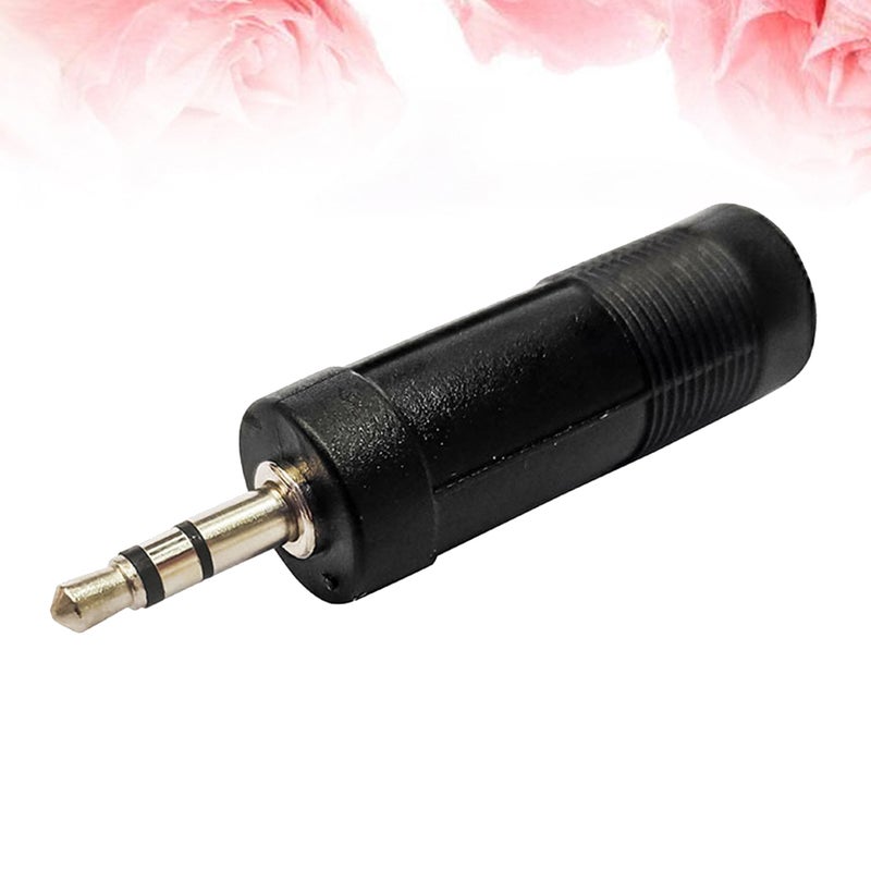 10Pcs Audio Frequency adapter 3.5mm to 6.5 Microphone Adapter 6.5mm Female to 3.5mm Male Adapter Black - Image 4