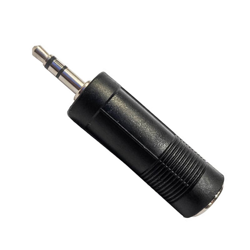 10Pcs Audio Frequency adapter 3.5mm to 6.5 Microphone Adapter 6.5mm Female to 3.5mm Male Adapter Black - Image 2