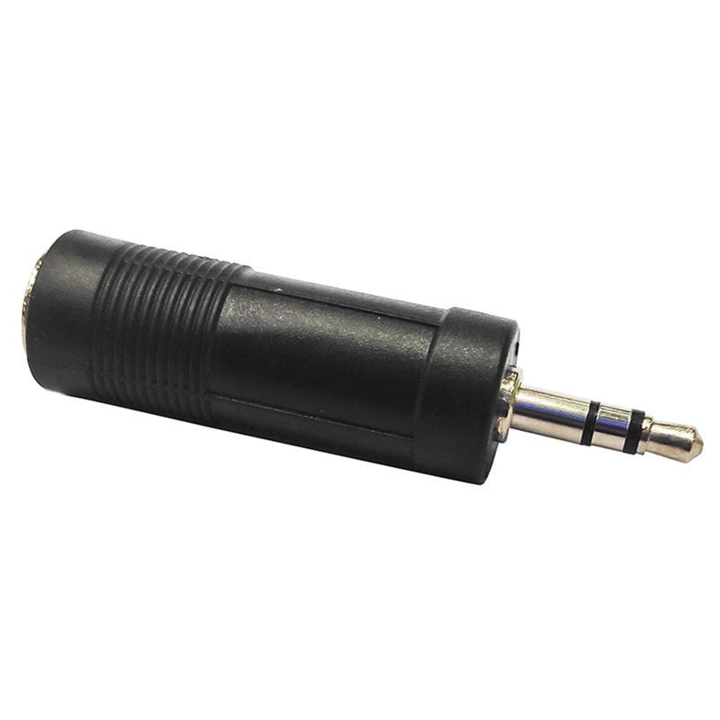 10Pcs Audio Frequency adapter 3.5mm to 6.5 Microphone Adapter 6.5mm Female to 3.5mm Male Adapter Black - Image 1