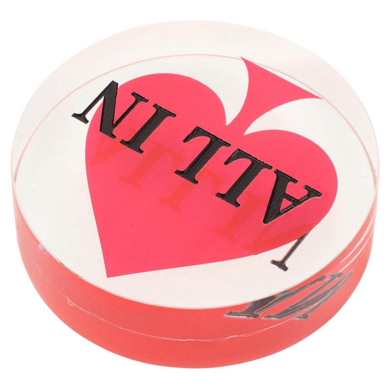 Acrylic Poker Dealer Button Set for Texas Holdem and Blackjack Double Layer Design - Image 2