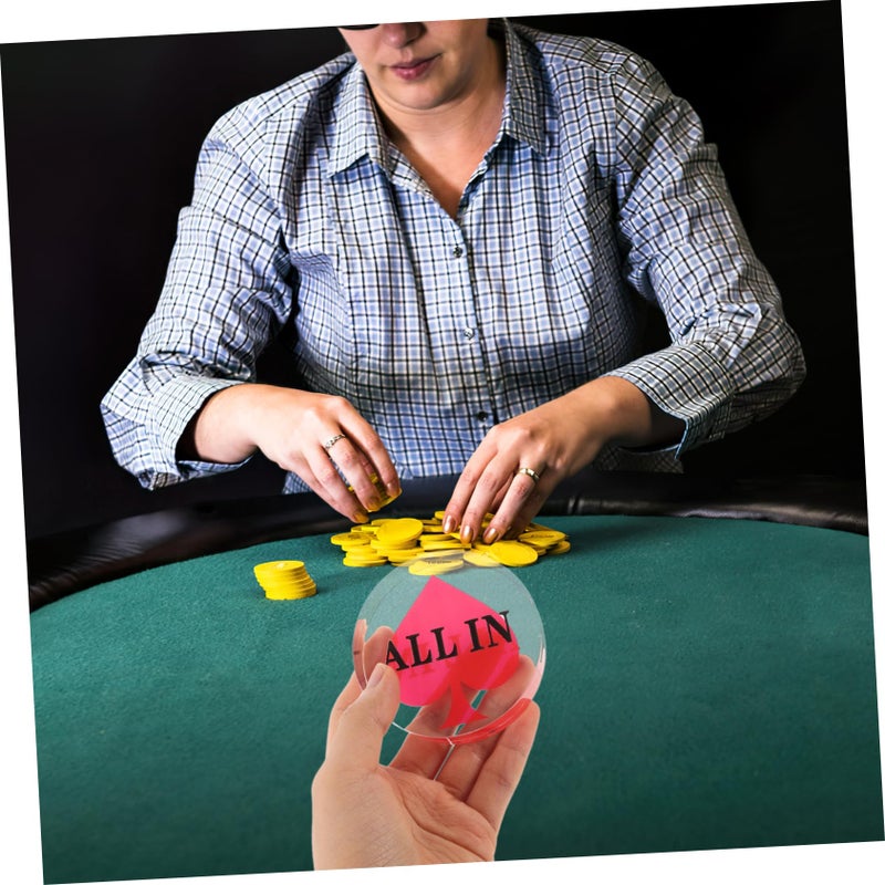 Acrylic Poker Dealer Button Set for Texas Holdem and Blackjack Double Layer Design - Image 5