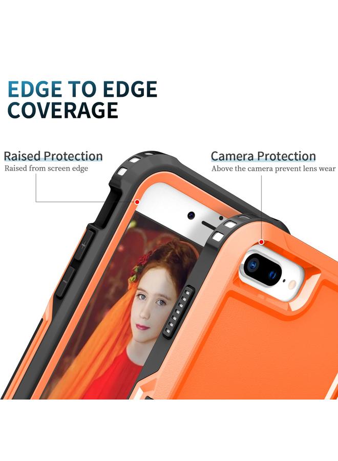 زبون جراب هاتف 3 في 1 من البولي يوريثان الحراري مع حامل حلقي لهاتف iPhone 8 Plus و7 Plus - Image 3